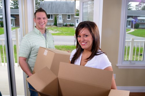House removals in Tokyngton with a moving team ready to load boxes
