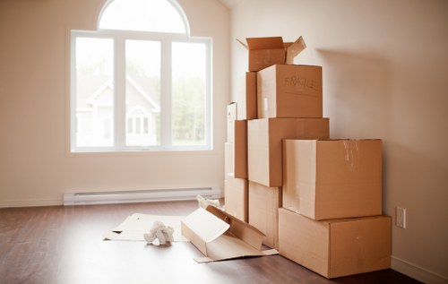 Moving day preparation for house removals in Tokyngton