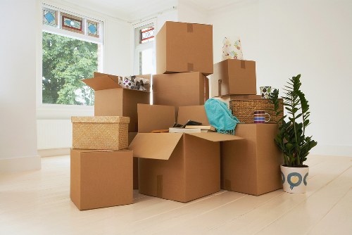Removal team loading items safely during a local move in Tokyngton